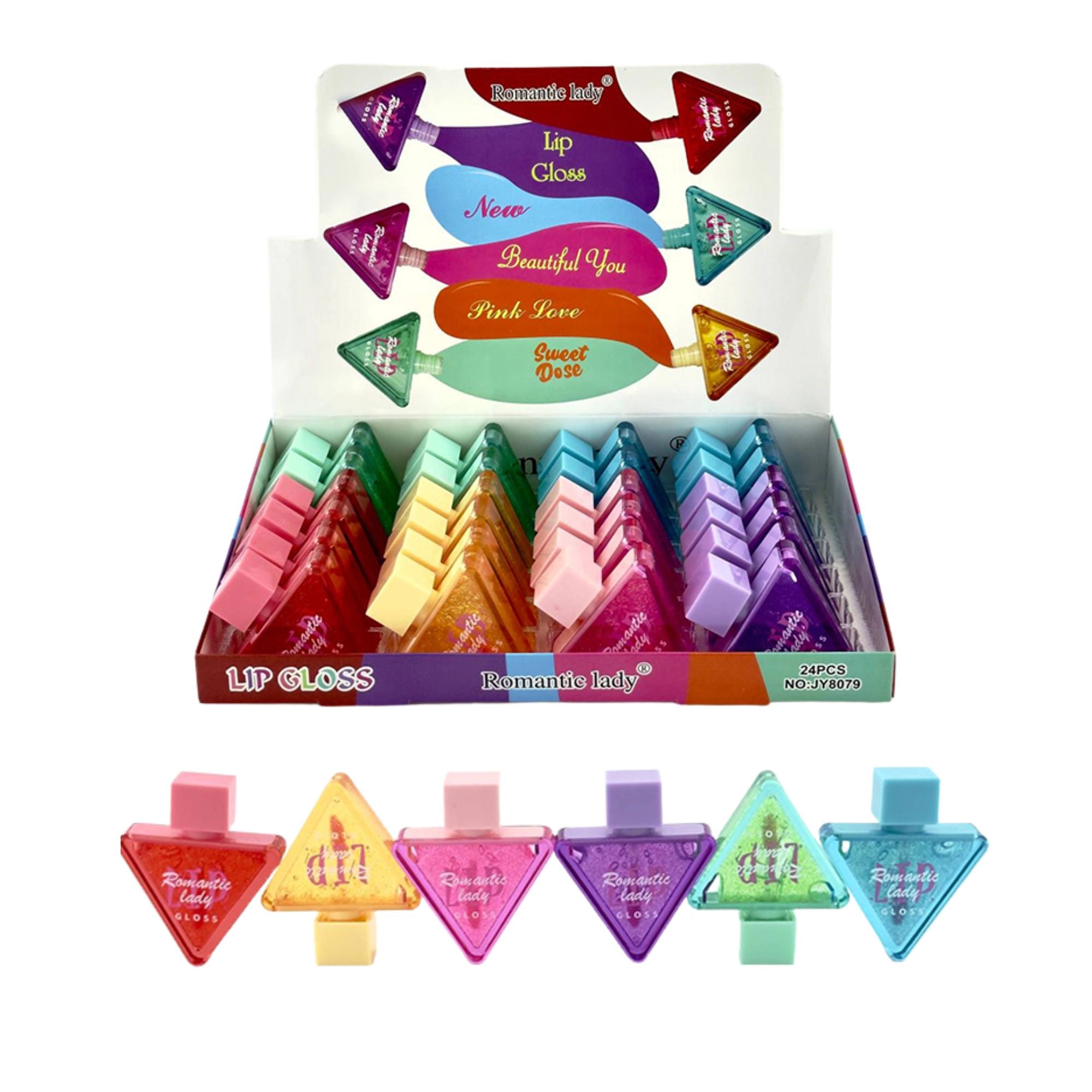 Romantic Lady Triangle Moisturizing Lip Gloss (JY8079)