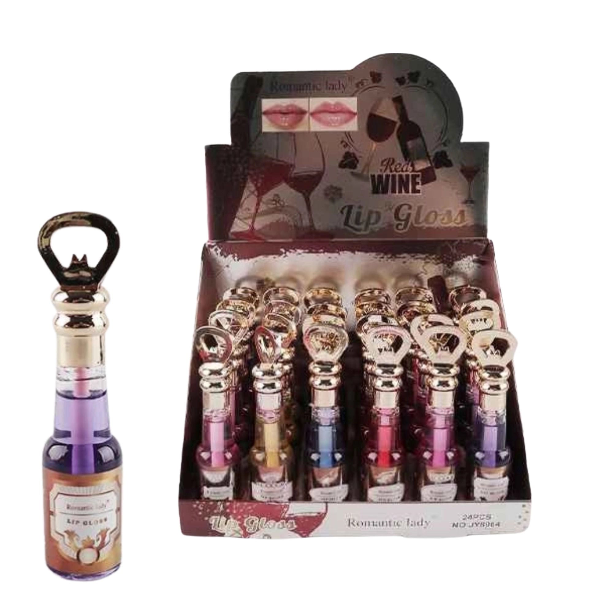 Romantic Lady Red Wine Lip Gloss (JY8064)