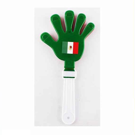 Mexico Flag Hand Clapper - Vibrant Green Noisemaker for Sports & Celebrations (ETC-3241)