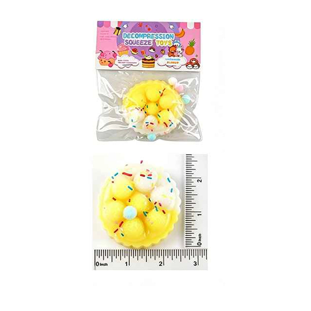 Kawaii Mini Fruit Tart Squishy Toys | Dessert Decompression Squeeze Toy for Stress Relief & Sensory Play (ETC-3357)