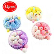 Kawaii Mini Fruit Tart Squishy Toys | Dessert Decompression Squeeze Toy for Stress Relief & Sensory Play (ETC-3357)