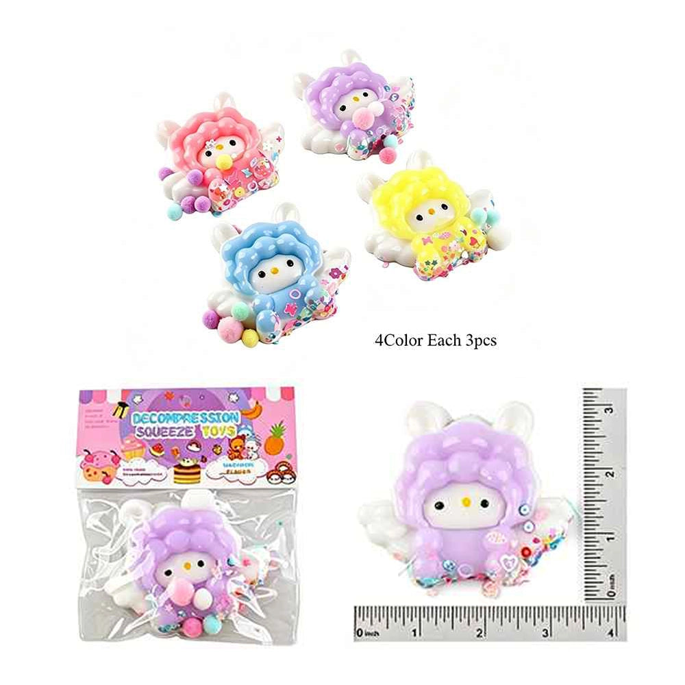 12-Pack Cute Animal Decompression Squeeze Toys – Kawaii Pastel Squishy Sensory Toys for Stress & Anxiety Relief, Fun Party Favors, Goodie Bag Fillers, and Desk Decor for Kids & Adults (ETC-3359)
