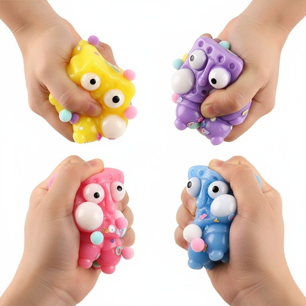 12-Piece Cute Decompression Squeeze Toys Set – 3" Kawaii Cartoon Sensory Squishy for Stress and Anxiety Relief (ETC-3361)