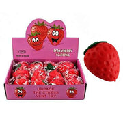 Strawberry Squishy Stress Ball - Soft Squeeze Sensory Vent Toy for Anxiety & Fidget Relief (ETC-3397)