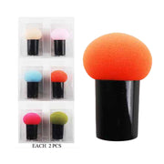 Mushroom-Head Blending Sponge with Handle (Multi-Color Set)
