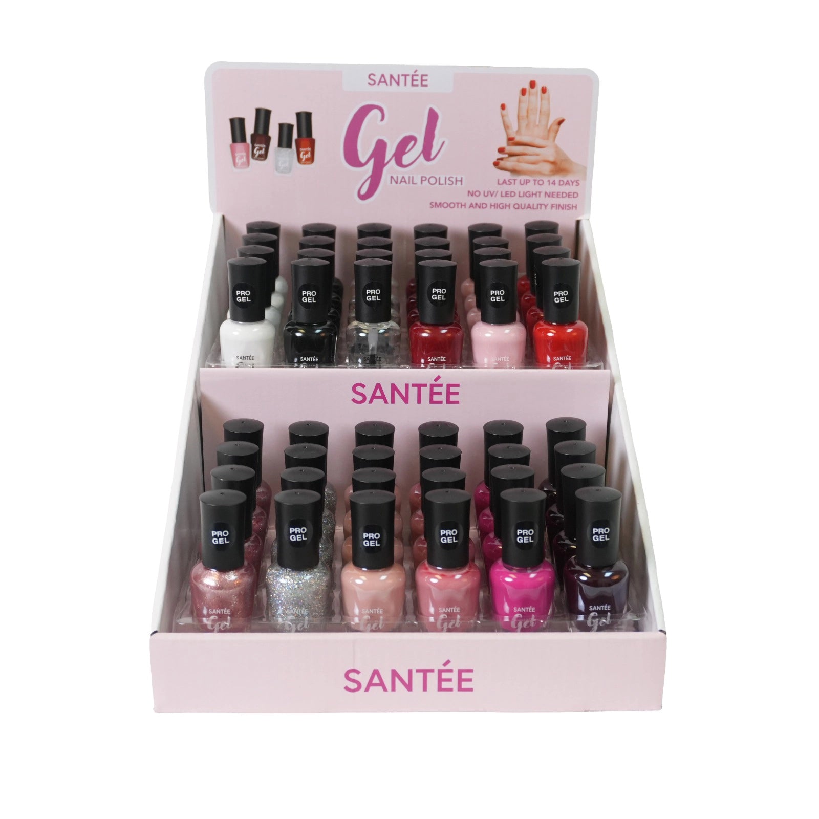 SANTEE - Gel Nail Polish A | Long-Lasting Shine – No UV/LED Light Needed