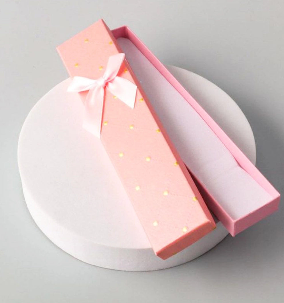 Elegant Ribbon Jewelry Gift Boxes (Polka Dot Design)