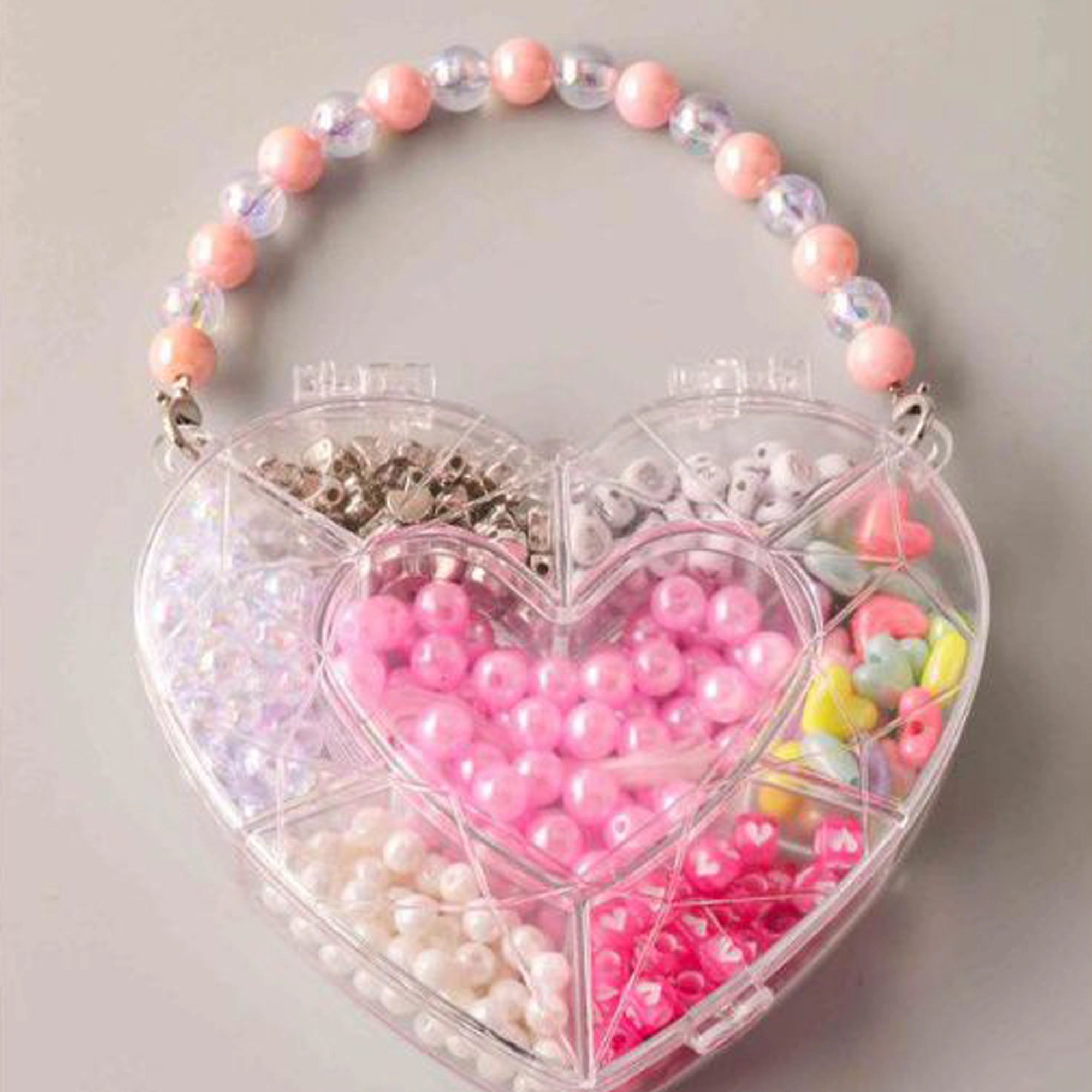 DIY Heart-Shaped Jewelry Making Kit – Personalized Beading Set for Girls (GFKE1328)