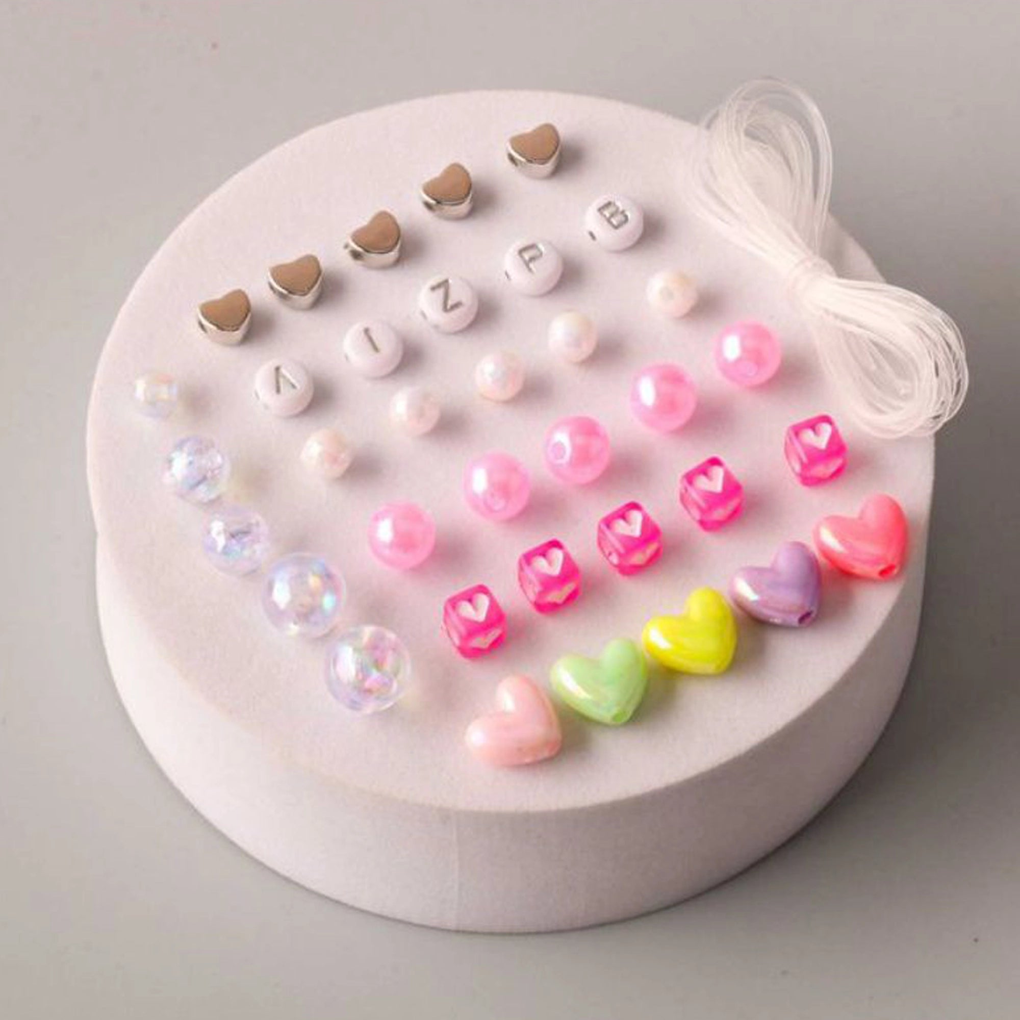 DIY Heart-Shaped Jewelry Making Kit – Personalized Beading Set for Girls (GFKE1328)