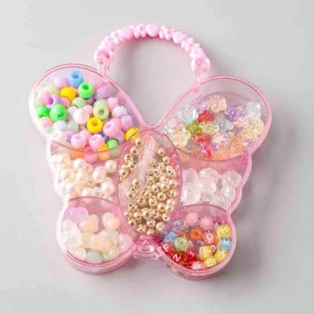 DIY Butterfly Bead Jewelry Kit – 100% Plastic Arts & Crafts Set (GFKE1335)