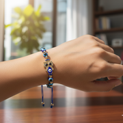 Adjustable Hamsa & Evil Eye Protection Bracelet