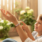 "I ❤️ MOM" Bead Bracelet Set (12-Pack) - Adjustable String Gift