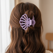Matte Fan-Shaped Hair Clip – Large Claw Clip for Thick Hair