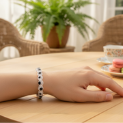 White Evil Eye Protection Bracelet Set (12-Pack) - Adjustable String Amulet