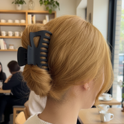 Extra-Long Matte Black Claw Clip for Thick Hair | 14 cm