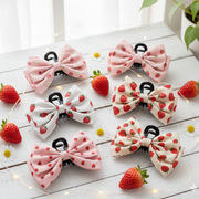 Floral Fabric Bow Hair Clip – Cute Hair Accessory for Women and Girls