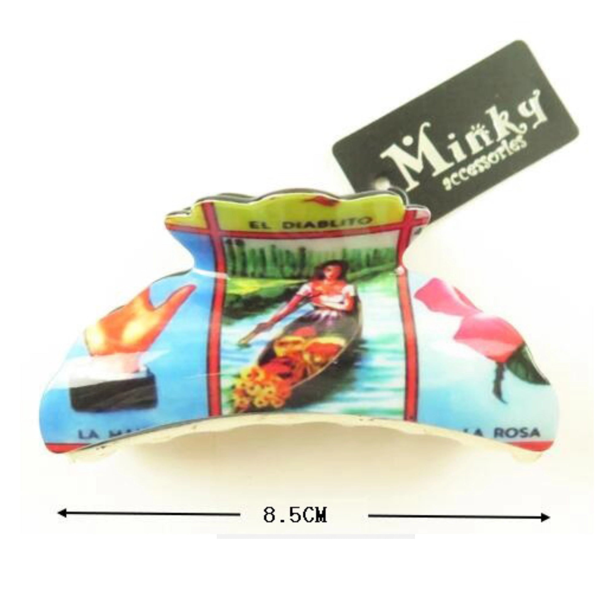 Colorful Floral Hair Clip for Women – Strong Hold Claw Clip