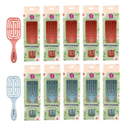 PB & Jay Softsweep Vented Detangling Hair Brush – Coral Pink & Powder Blue (12pcs)