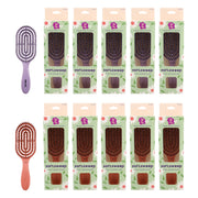 PB & Jay Softsweep Oval Vented Detangling Hair Brush – Lavender & Terracotta (12pcs)