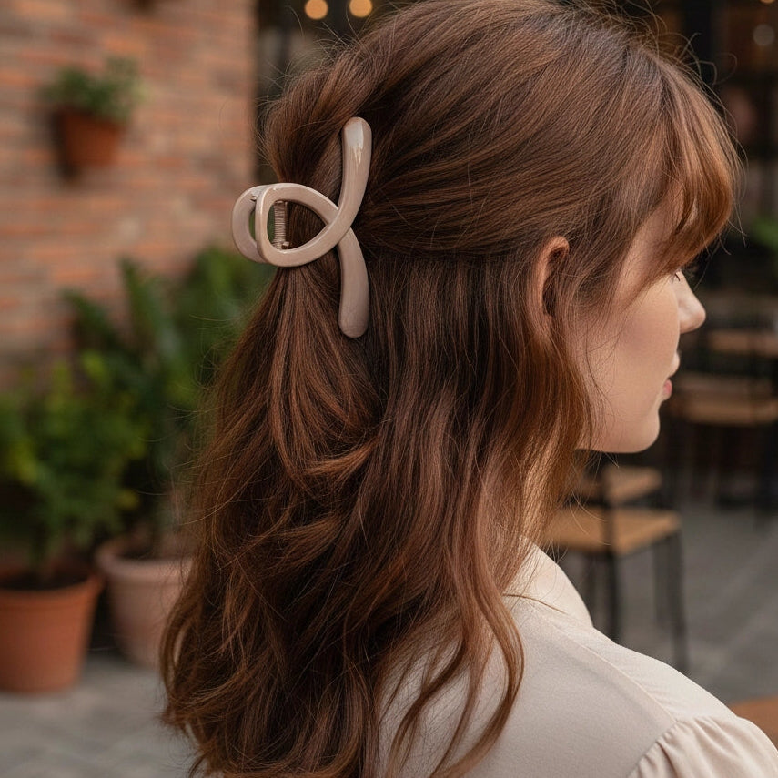 Large Matte Twist Claw - Hair Claw Clip 10CM (H2460)