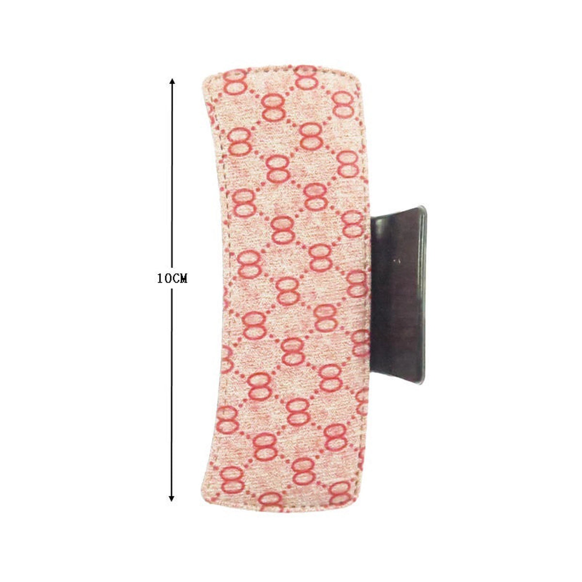 Monogram Hair Claw Clips – 10cm Rectangular Matte Hair Accessories (Assorted Colors) (H2497)