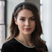 Sparkling Padded Rhinestone Headbands | 12-Piece Assorted Color Set (HB-51227M)