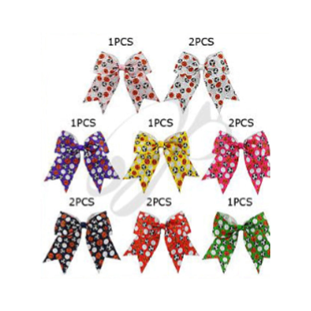 Jumbo Sports & Polka Dot Cheer Bow Collection - Multiple Colors!