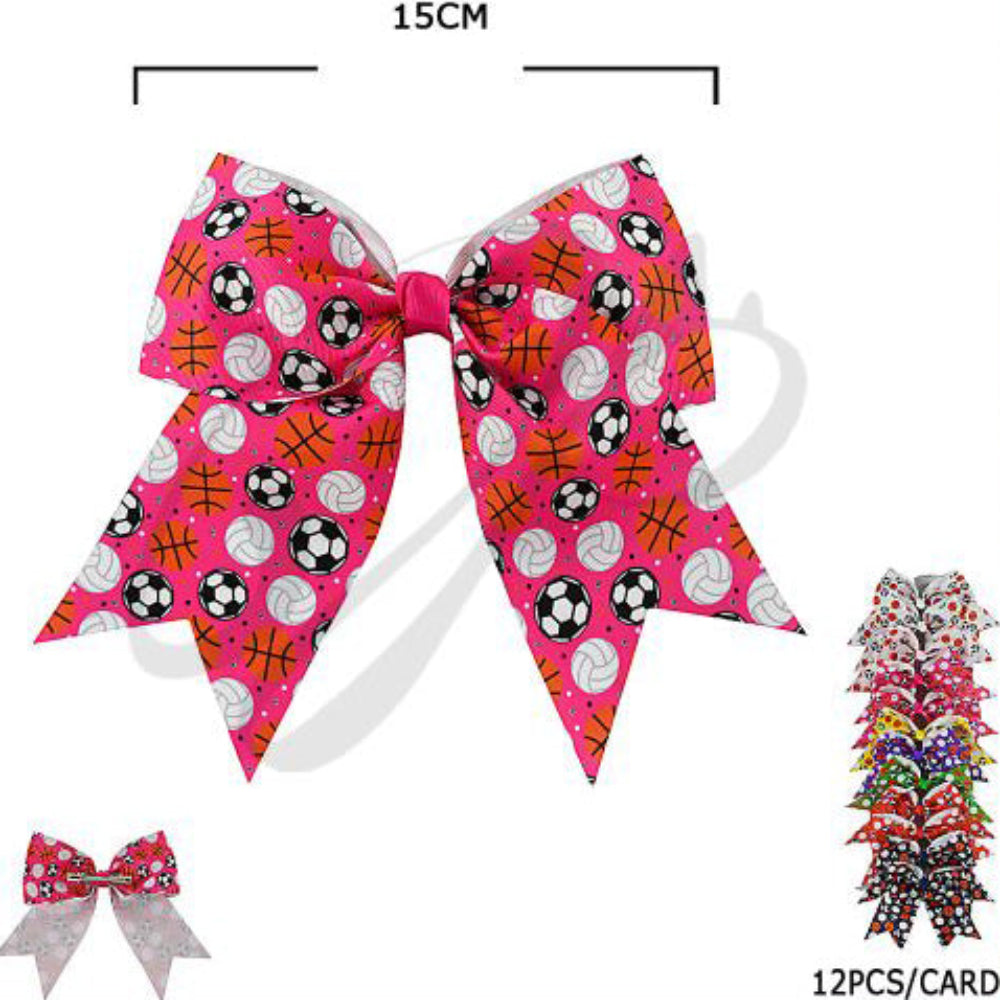 Jumbo Sports & Polka Dot Cheer Bow Collection - Multiple Colors!
