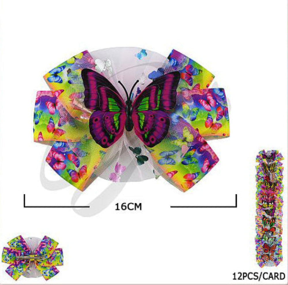 Ultimate Butterfly Dream Hair Bow Clip - 16CM Jumbo Size