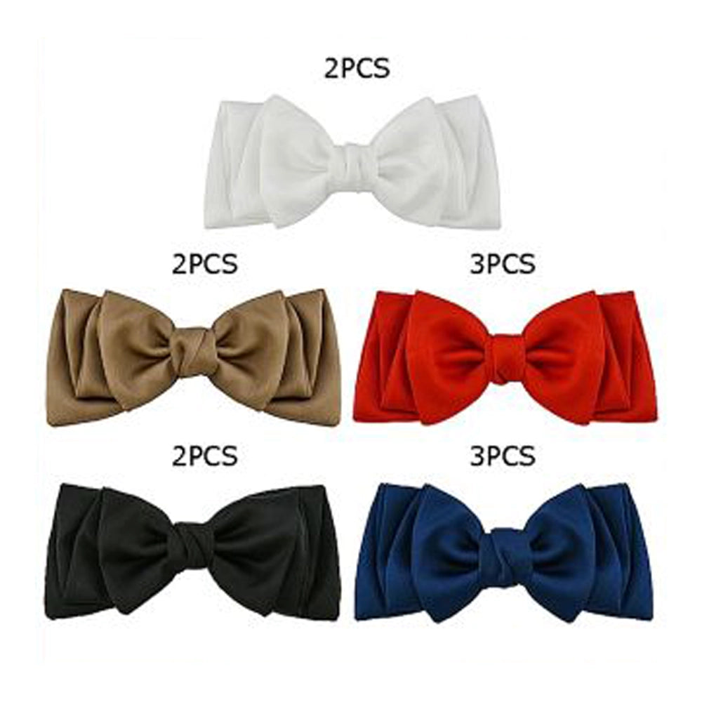 Large Grosgrain Bow Hair Clip Set (12-Piece Multi-Color Pack) (HC-28189E)