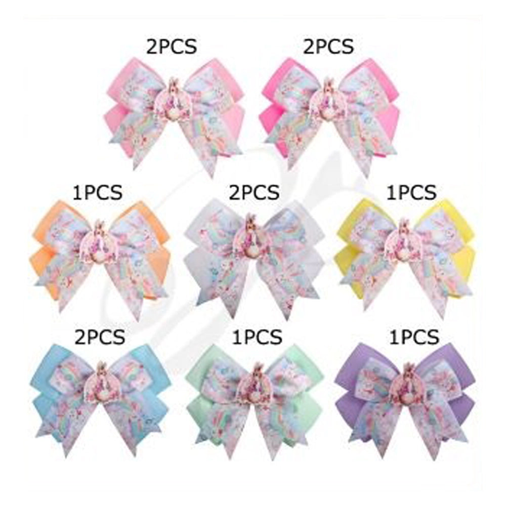 Pastel Bunny Joy Jumbo Hair Bows (HC-28527EA)