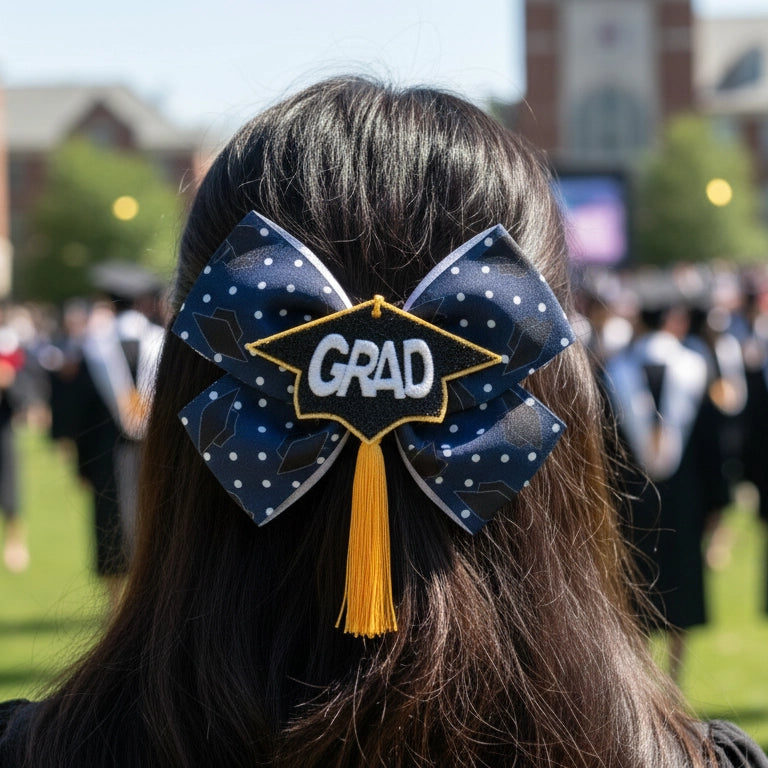 Graduation Glam Bow Clip: Your Perfect Photo-Ready Accessory!