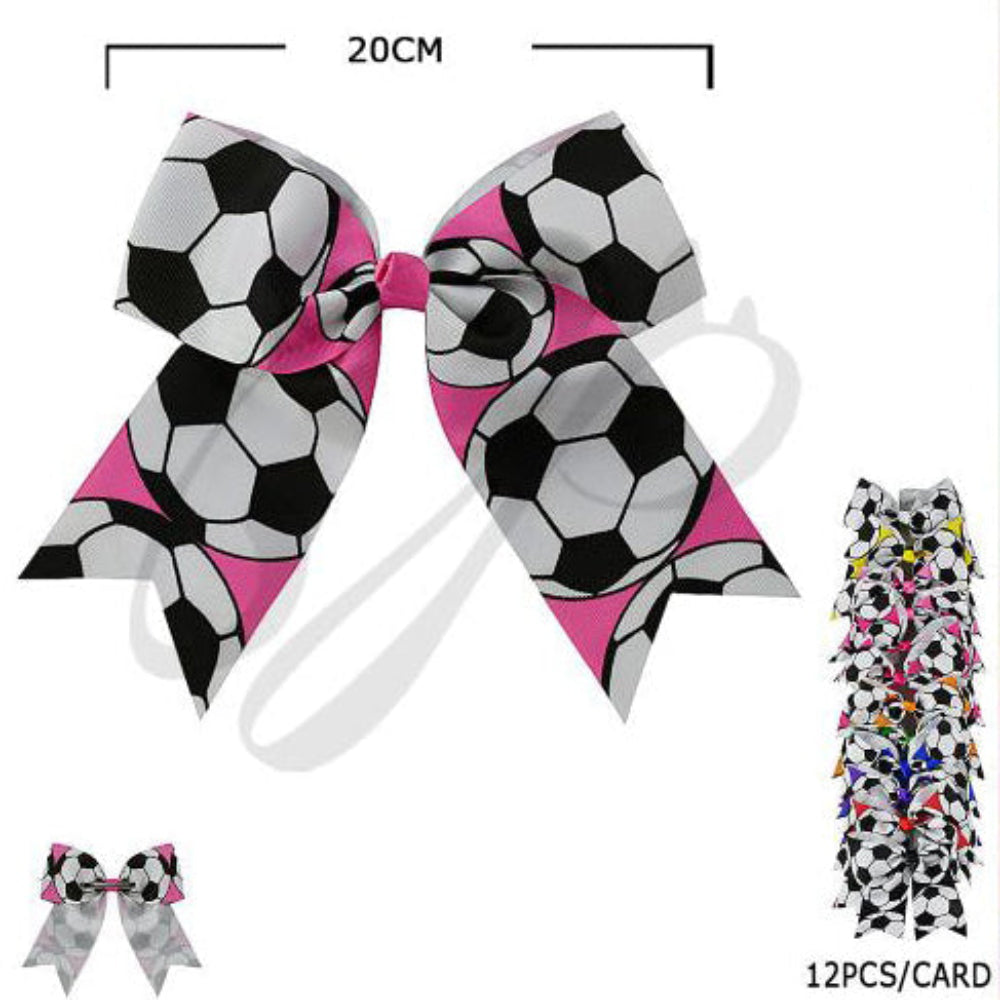 Get Game-Ready! Catchy Soccer Bow Clip