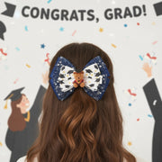Adorable Graduation Teddy Bow Hair Clip - 12-Piece Set!