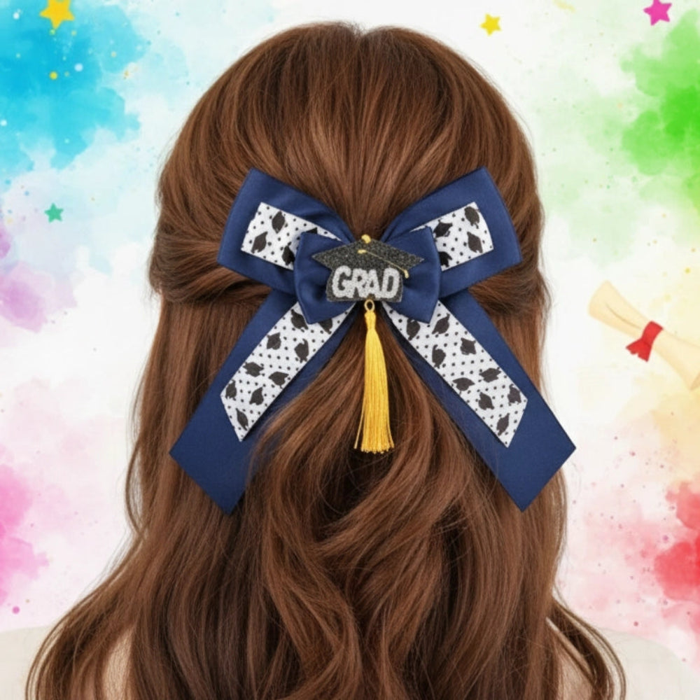 Grad Glam Hair Bow Clip - Celebrate Your Achievement! – TRUECOLOR WHOLESALE