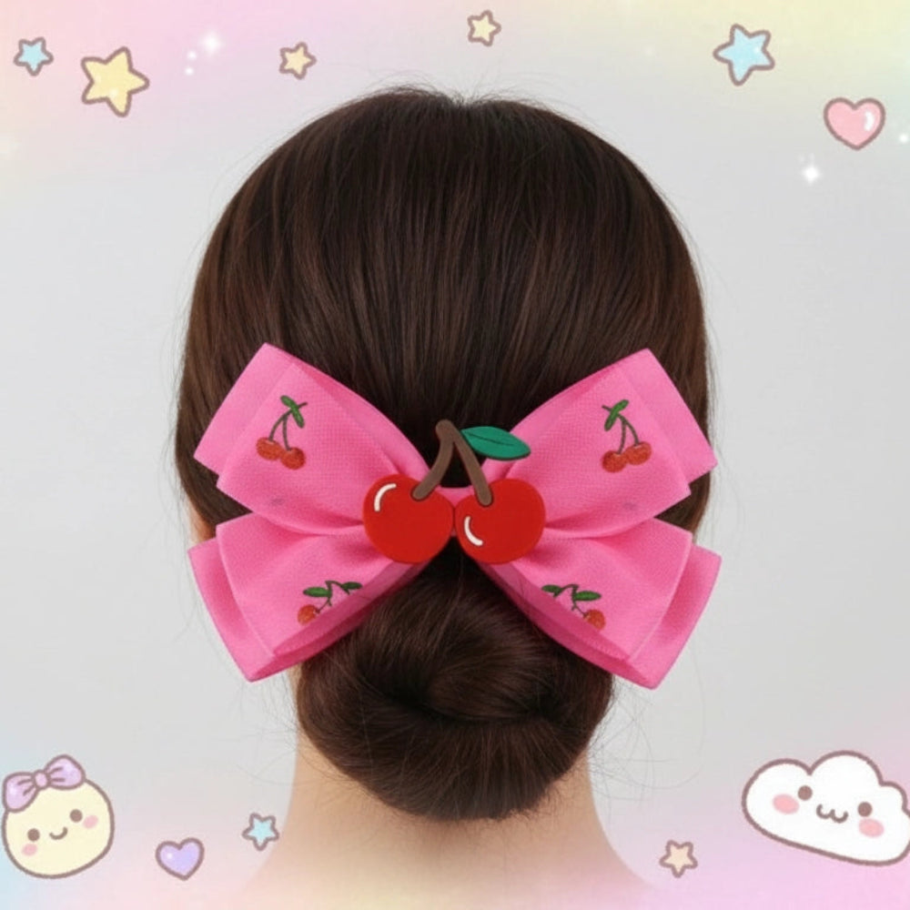 Oversized 15cm Juicy Cherry Statement Bow
