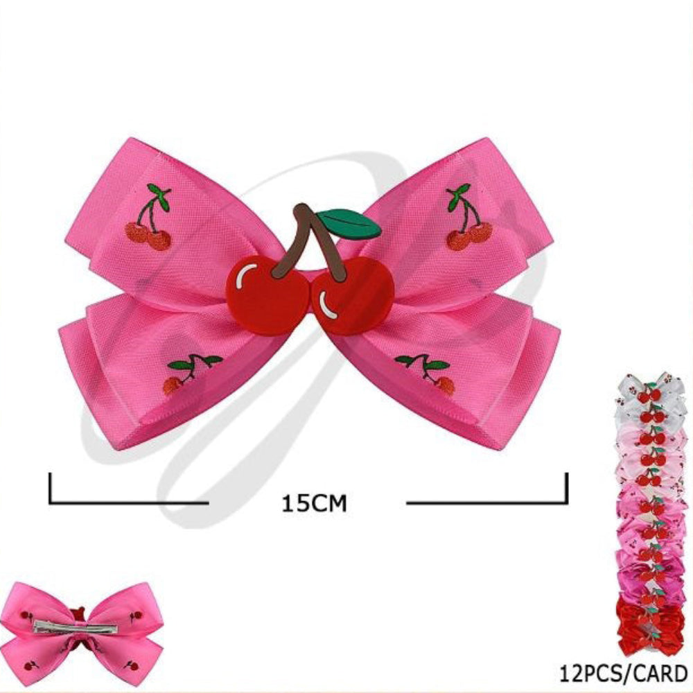 Oversized 15cm Juicy Cherry Statement Bow