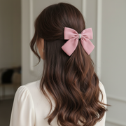 Elegant 15cm Rhinestone Center Large Hair Bow - Professional Quality Hair Accessories HC-29537BN