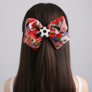 2026 World Football Championship Large Grosgrain Hair Bows - 12pc Set (HC-29629FI)