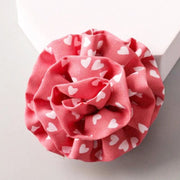 Sweetheart Ruffle Flower Hair Claw Clip