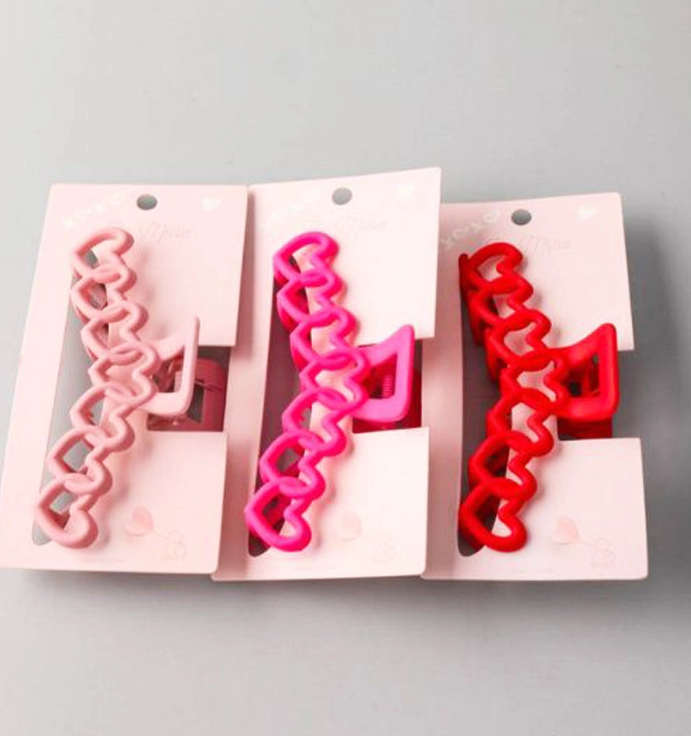 Sweetheart Chain Hair Claw Clip | Y2K Trendy Acrylic Hair Accessory