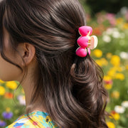 Cute Heart Claw Clip | Aesthetic Matte Finish Hair Clip | Y2K Trendy Hair Accessories for Women & Girls