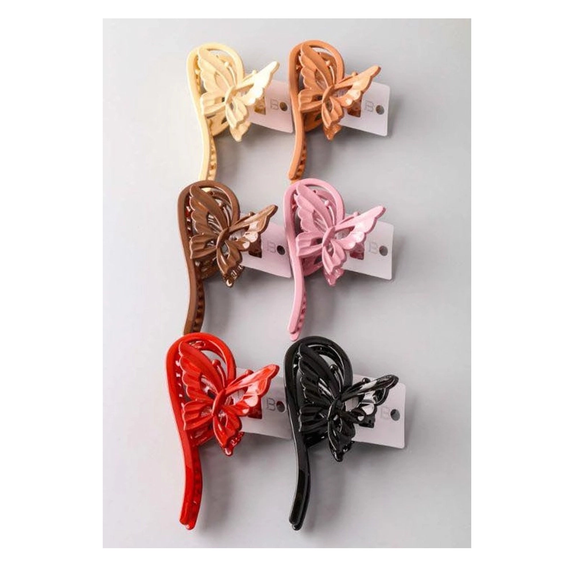 Elegant 3D Butterfly Hair Claw Clip – Large Non-Slip Matte Hair Accessory (HC11291)
