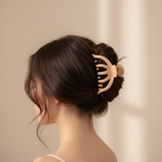 Matte Rake Claw Clip – Non-Slip Curved Octopus Hair Clip (6 Matte Colors) (HC11336)