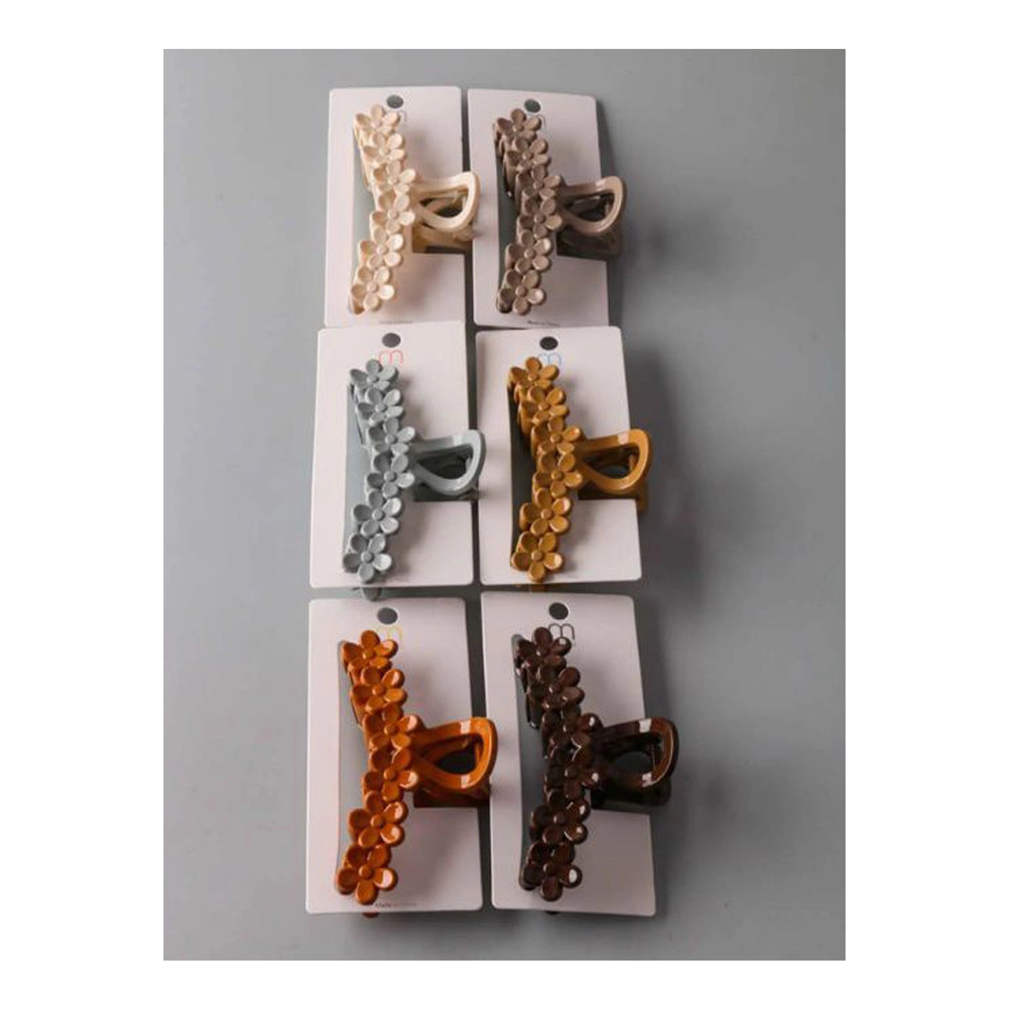 Daisy Row Matte Floral Hair Claw Clip – Large Non-Slip Hair Accessory (HC11544)