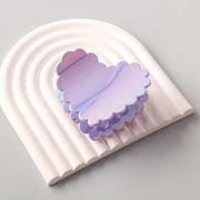 Scalloped Heart Hair Claw Clip - Pastel Acetate Hair Accessory (HC11678)