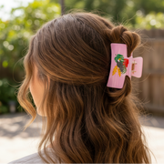 Tropical Ocean & Summer Fruit Patterned Matte Claw Clips (HC11804)
