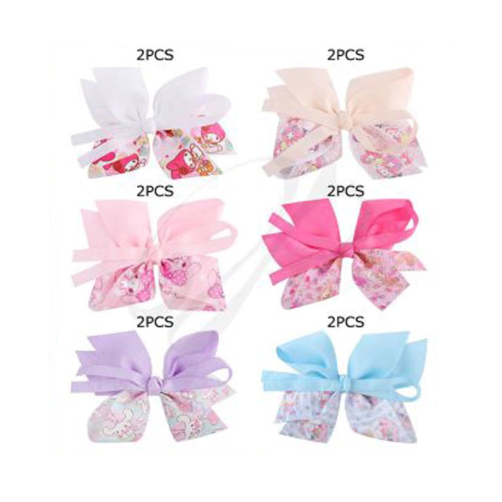 Adorable My Melody Style Bow Clips - 12CM