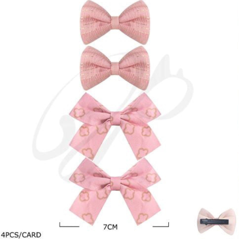 Chic Essentials 7cm Mini Hair Bow Clip Set