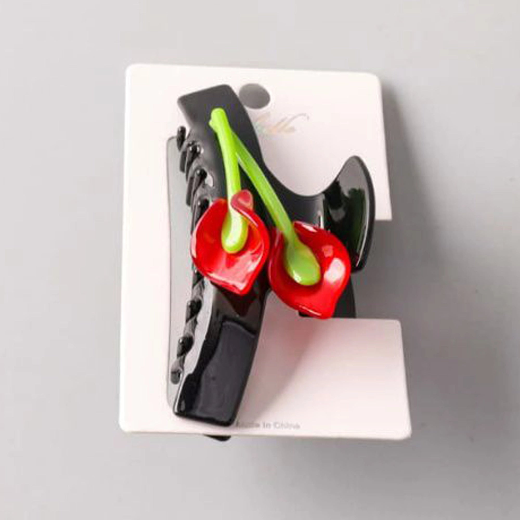 Vibrant Calla Lily Floral Hair Claw Clip – Elegant Matte Black & Red Hair Accessory (HCE1280)